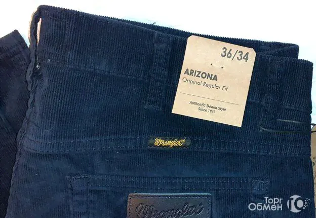 Джинсы вельвет Wrangler Arizona