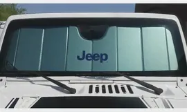 Экран от солнца на лобовое стекло Jeep Wrangler TJ/JK/JL, Gladiator JT, с логотипом Mopar, оригинал