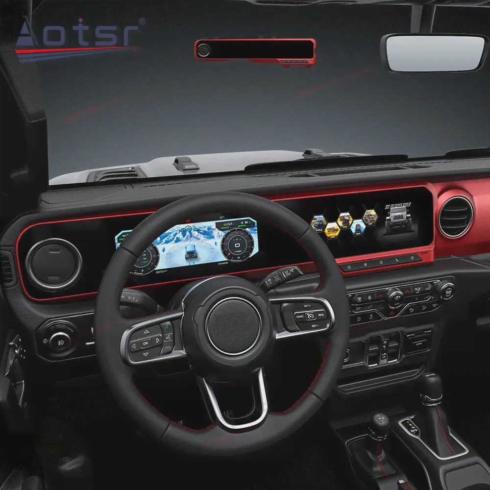 Автомобильный цифровой кластер для Jeep Wrangler J Max 2018-2022, приборная панель, автомобильное радио, виртуальная кабина, инструмент, ЖК-датчик, панел... (art.: 3920bcc9c75e2)-2