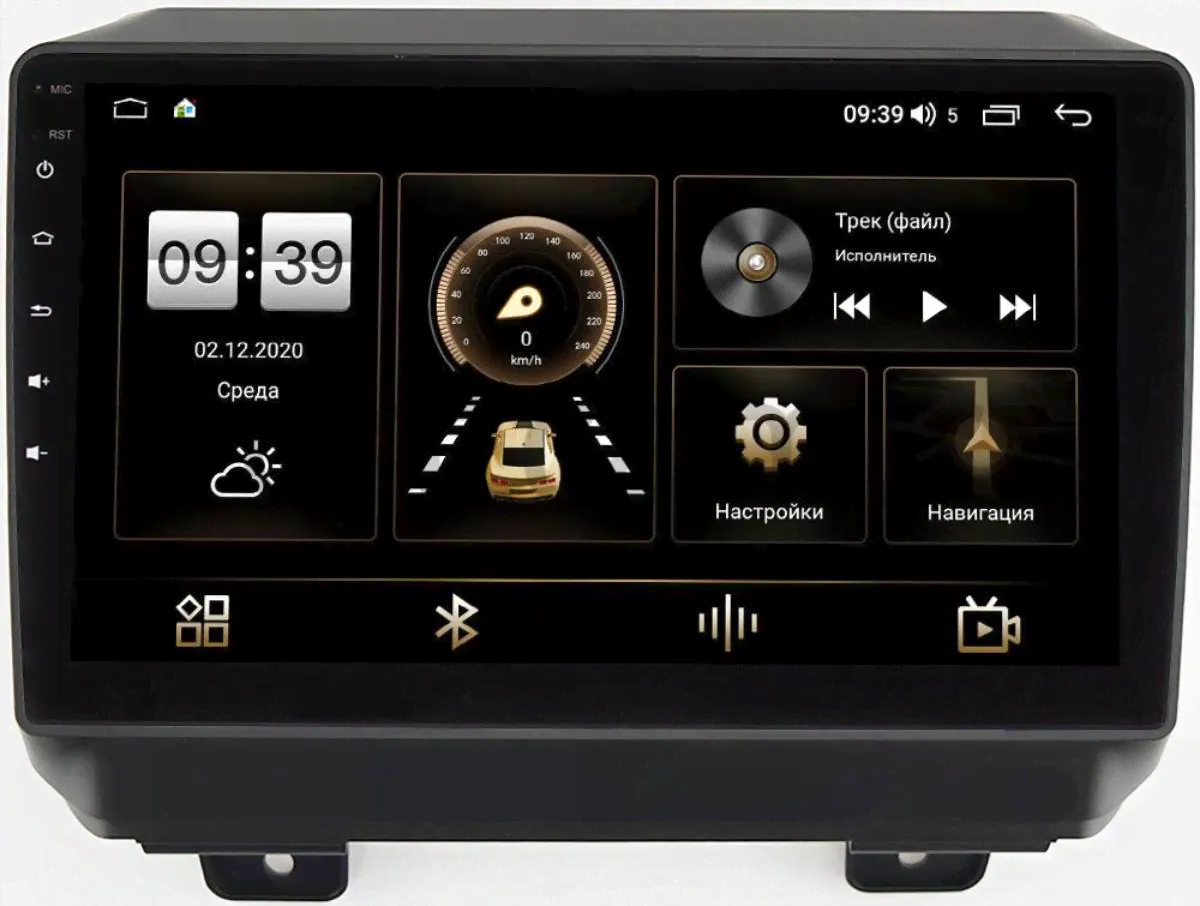 Штатная магнитола LeTrun 4166-9-327 для Jeep Wrangler IV (JL) 2017-2021 на Android 10 (4G-SIM, 3/32, DSP, QLed)-0