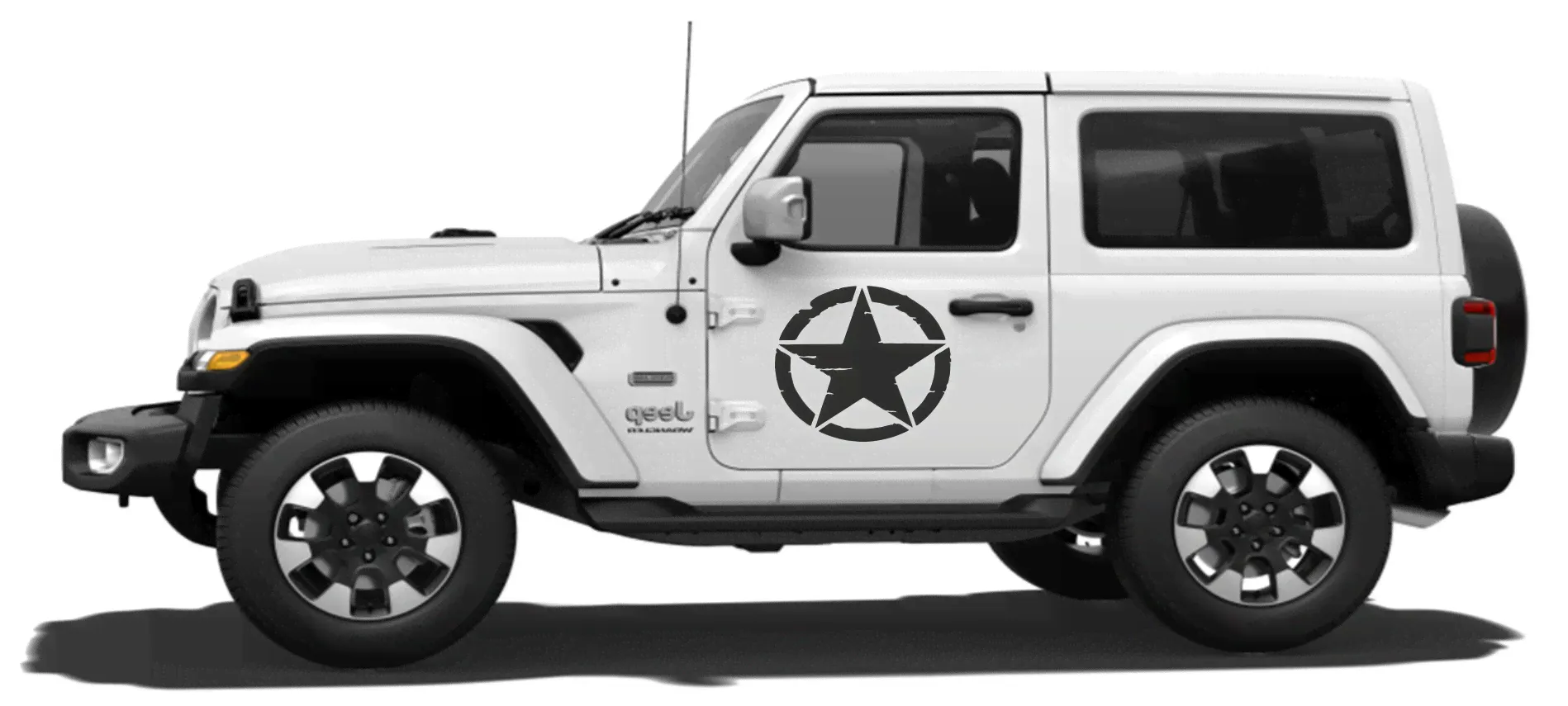 Наклейки JEEP WRANGLER STAR ВЫСОКОЕ КАЧЕСТВО-0