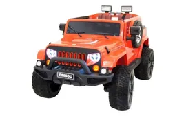 Электромобиль Jeep Wrangler оранжевый RIVERTOYS