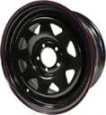 Колёсный диск OFF-ROAD Wheels стальной штампованный черный 5x114,3 7xR16 d84 ET+20 для Jeep Wrangler TJ 1997-2006. Артикул 1670-51484BL+20
