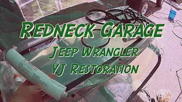Установка лобового стекла Jeep Wrangler YJ