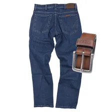 Wrangler Regular Fit Jeans Stretch Herrenjeans Jeanshose Durable inkl. Gürtel