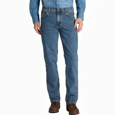 Mens Wrangler Texas Regular Fit Stretch Jeans Stonewash Blue All Sizes Available