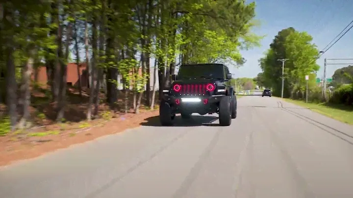 Jeep Wrangler JL, Black & Red Style
