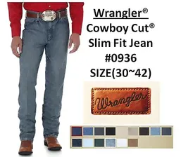 MENS Wrangler Cowboy Cut Slim Fit Jean(0936) 12 Colors