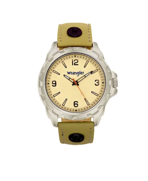 Часы Wrangler Taupe Leather 46MM-2