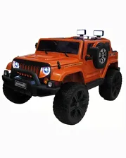 Электромобиль Jeep Wrangler оранжевый