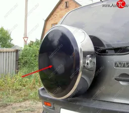Тарелка бокса запасного колеса Ралекс-Тюнинг Jeep Wrangler JL (2018-2024) (215/65R16, Тарелочка неокрашенная)