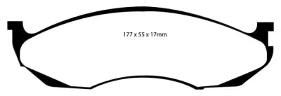 DP71022 EBC Brakes Greenstuff Тормозные колодки JEEP Wrangler, Grand, Cherokee, Commanche 4x4