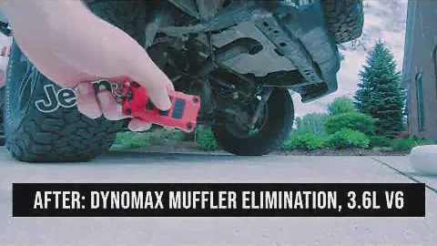 Dynomax Muffler Elimination on Wrangler JL - Before and After sound clips