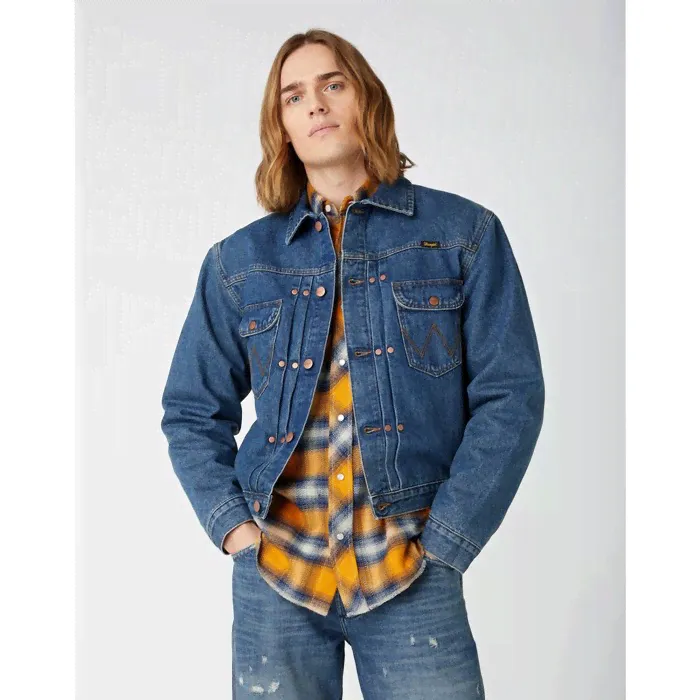 Джинсовая куртка мужская Wrangler Flannel Heritage Jacket, размер 44-46 (W466YG516)-0