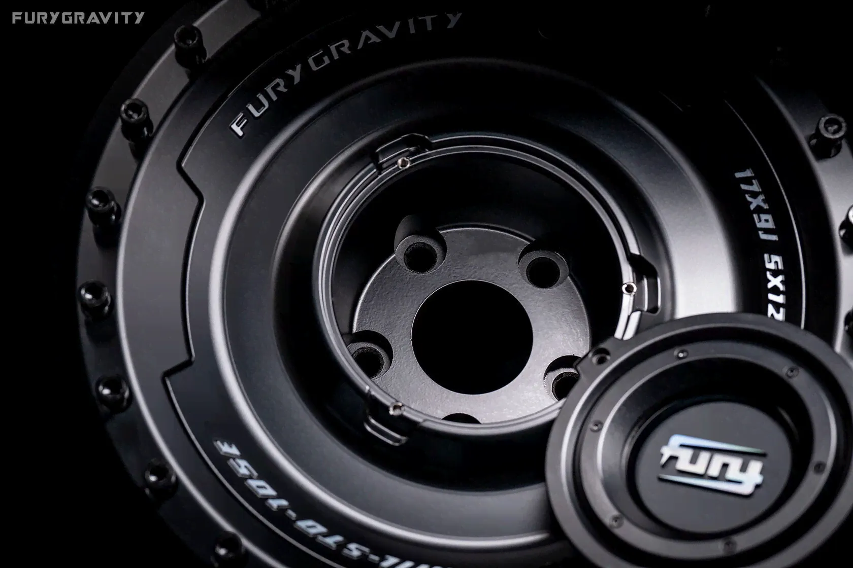 Диски колесные серии FURY Beadlock для Jeep Wrangler JL — Чёрные