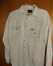 Wrangler Вельветовая ковбойская рубашка