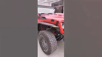 Jeep wrangler JL fender flares with light