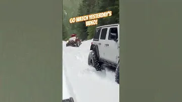The JK does better than expected #offroad #snowwheeling #jeep #snowcamping #camping #overlanding #jk