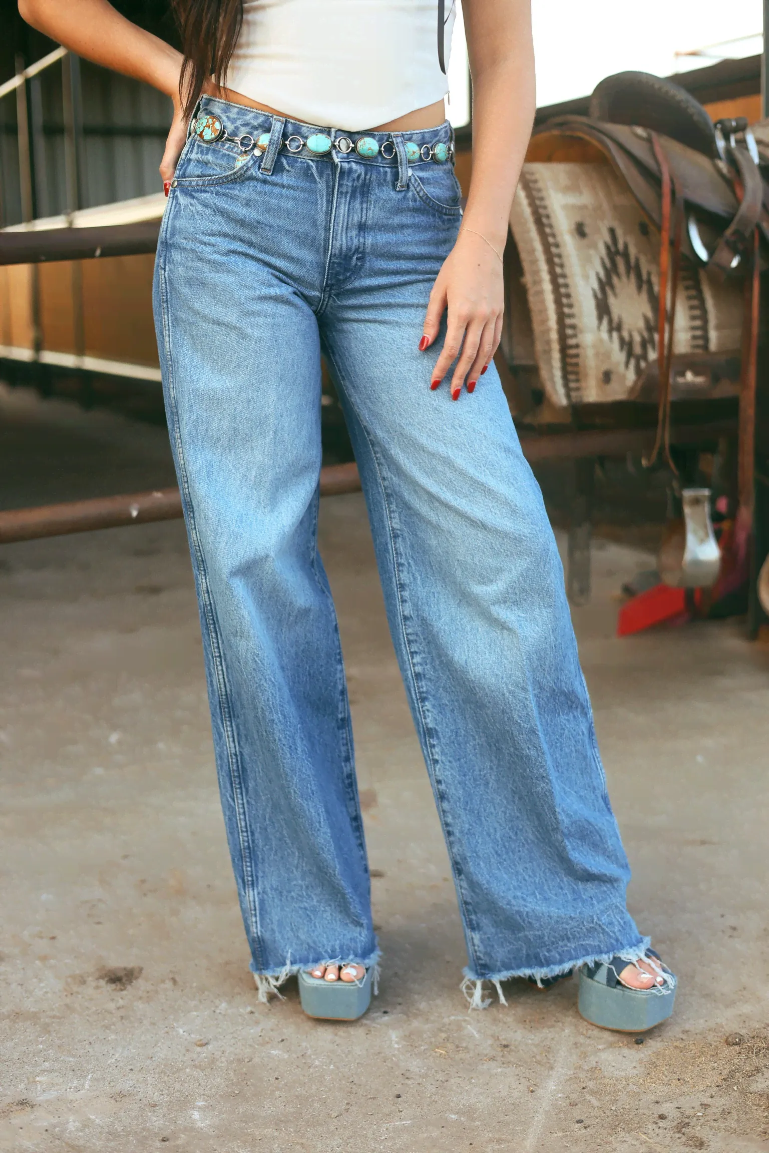 The Wrangler Worldwide 661 Shallows Wide Leg Jeans