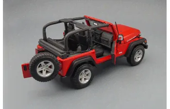 JEEP Wrangler Rubicon, red / black-1