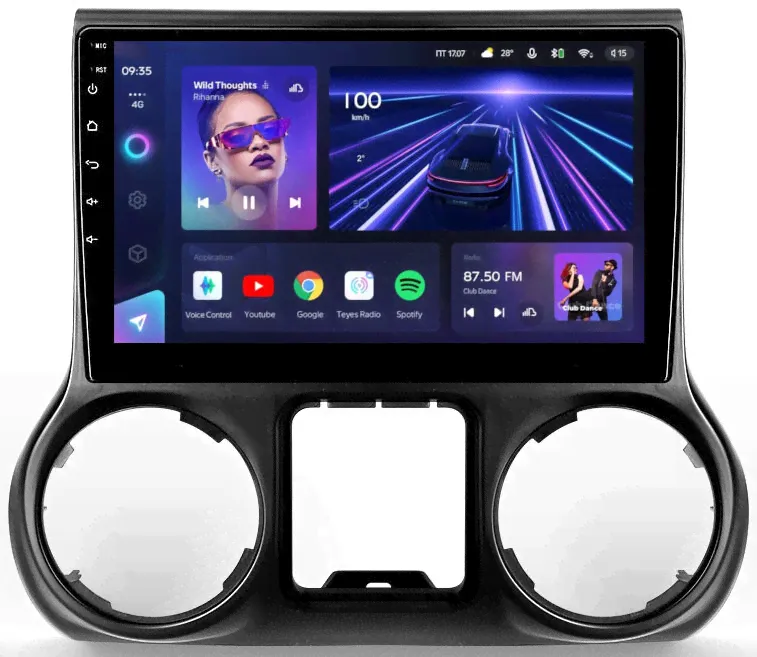 Магнитола для Jeep Wrangler 2010-2018 - Teyes CC3 Android 10, ТОП процессор, 4/32 Гб, CarPlay, SIM-слот-0