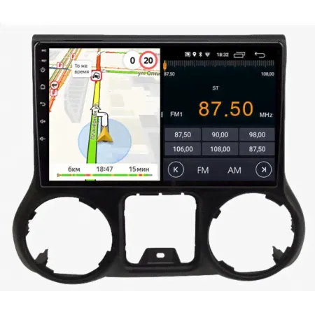 Штатная магнитола Parafar PF098UHD для Jeep Wrangler 2011-2014 c DSP процессором, 4G LTE, 8/128 Гб на Android 11