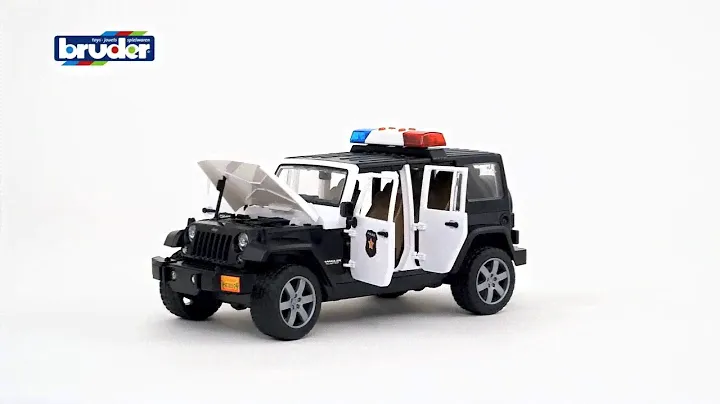 Внедорожник Jeep Wrangler Unlimited Rubicon полиция с фигуркой 02526 Bruder (Брудер)