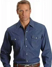 Джинсовая рубашка Wrangler MS70119, Indigo, XL