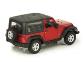 Масштабная модель Jeep Wrangler Rubicon 2007 красный с черным тентом лучшая цена!