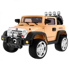Электромобиль детский Jeep Wrangler 45452 (Р) бежевый, глянцевый