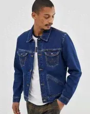 Выбеленная джинсовая куртка Wrangler 124mj - Синий 5400852082301 (lpn3230332)
