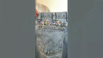 Because who doesn’t want a pocket full of wild flowers?? 🌻 vogelsberg #wranglerjeans #embroidery #co