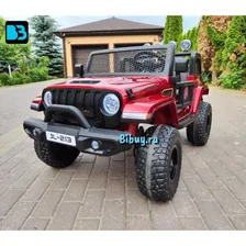 Детский электромобиль Jeep Wrangler P999BP красный глянец