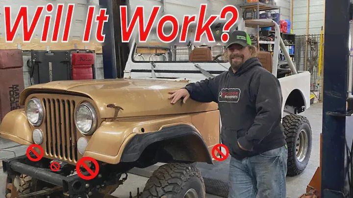 Will A Jeep CJ7 Front Clip Fit On A YJ Frame? Let's Find Out On This BUDGET BUILD!