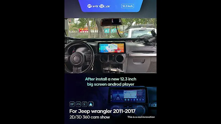 12.3 inch For Jeep Wrangler 2011-2017 Android player with wireless carplay