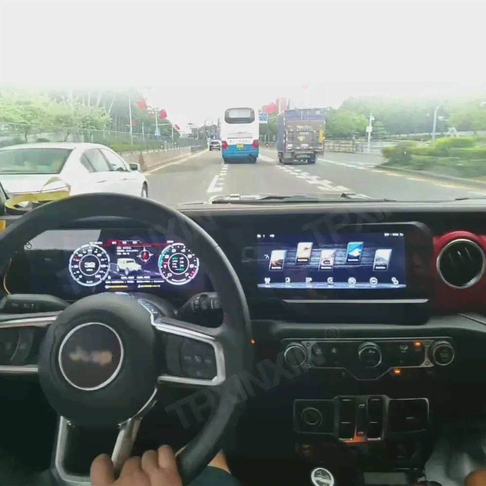 Цифровой кластер для Jeep Wrangler JL Gladiator 2018-2021, автомобильное радио, Android 11, длинная полоса, IPS экран, мультимедийный плеер, головное устройство (art.: 3920bf750dea7)-3