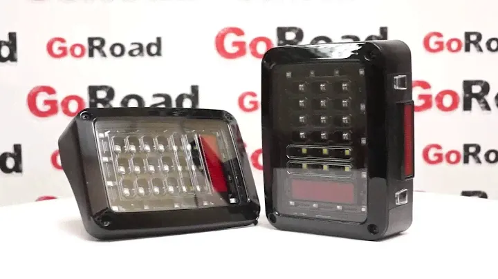 Обзор от goroad.ru. Светодиодные (led) задние фонари для Jeep Wrangler (джип вранглер) GR-JT01